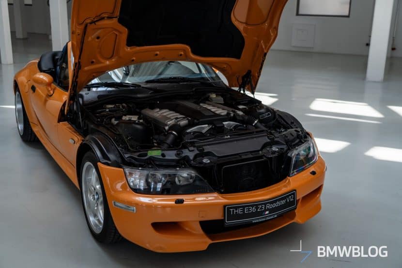 BMW Z3 with a V12 engine from the 7 Series