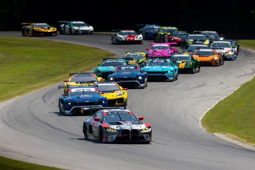 #1 M4 GT3 Paul Miller Racing leading the pack