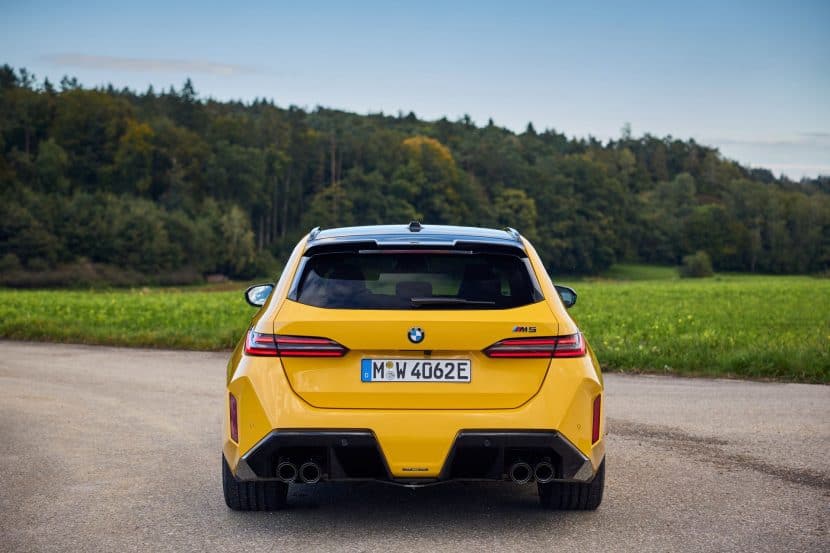 2025 BMW M5 Touring Speed Yellow rear view