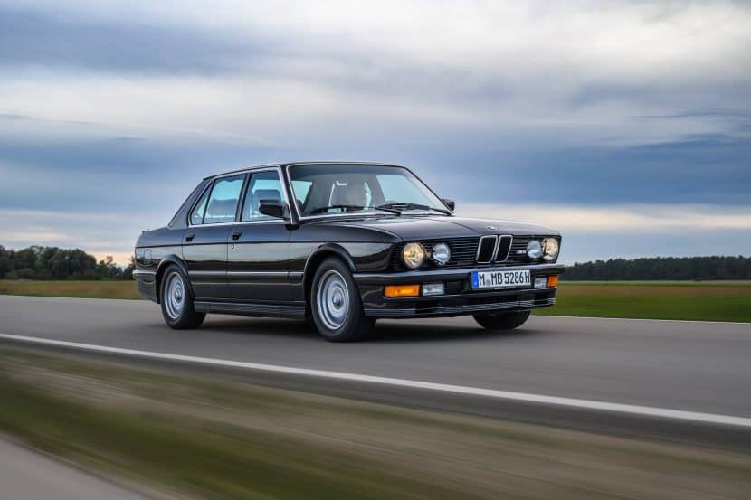 Classic BMW E28 M5 with chrome bumpers