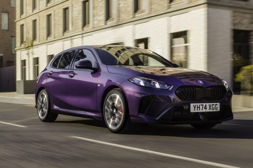 BMW Shows The New Three-Cylinder 1 Series In Purple UK Flavor
