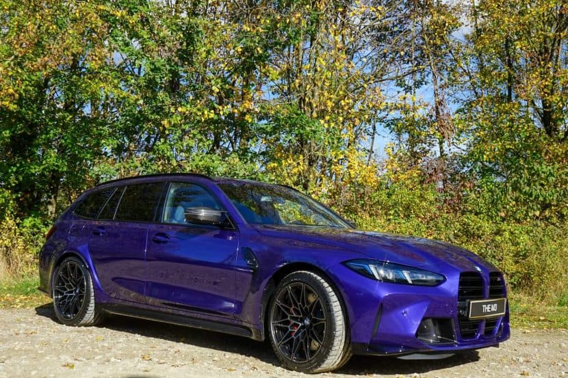 2025 BMW M3 Touring Poses With Velvet Blue Individual Color