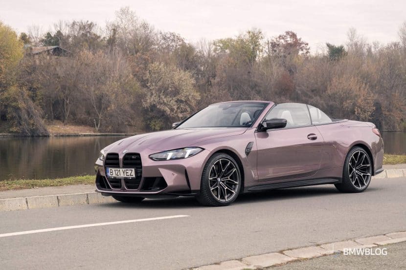 2025 BMW M4 Convertible in motion during test drive