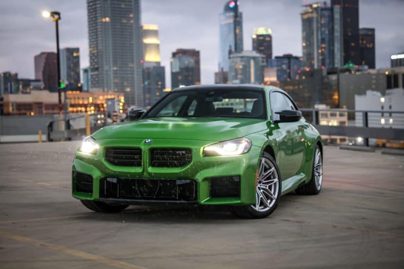 2025 BMW M2 front end in. Java Green