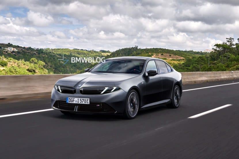 2027 BMW 3 Series Rendered In Black And White