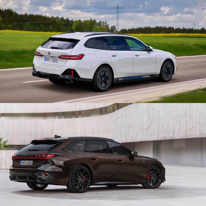 bmw 5 series touring audi a6 avant c9 01