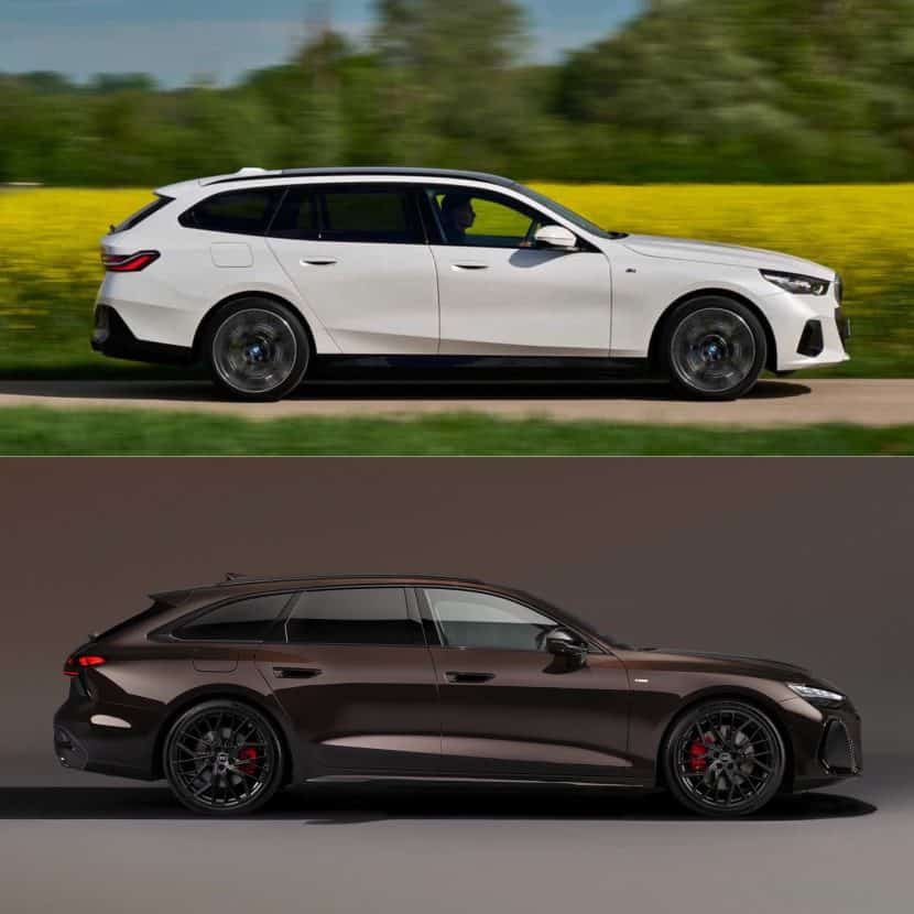 bmw 5 series touring audi a6 avant c9 03