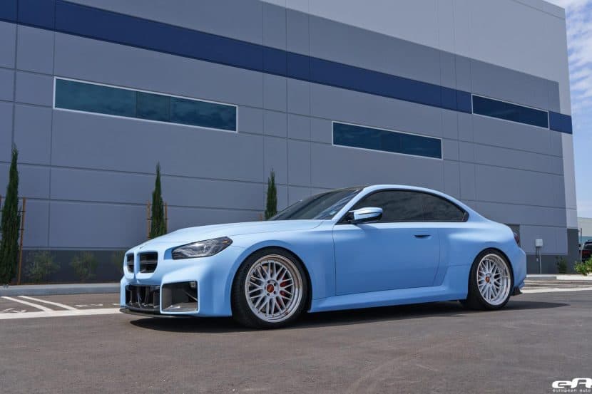 BMW M2 G87 Gets H&R Springs, Track-Ready Mods, and Aggressive Styling