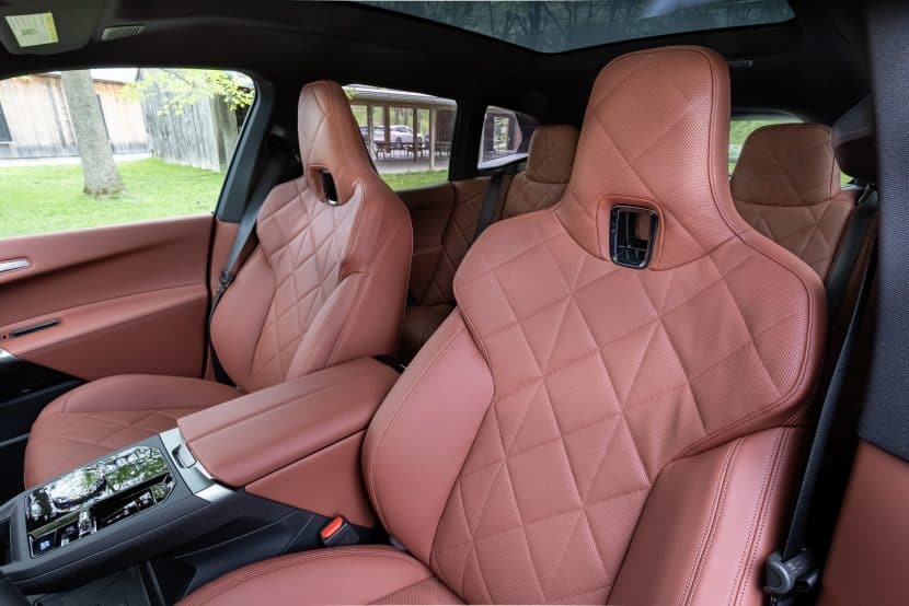2026 BMW iX seats in Castanea Chestnut