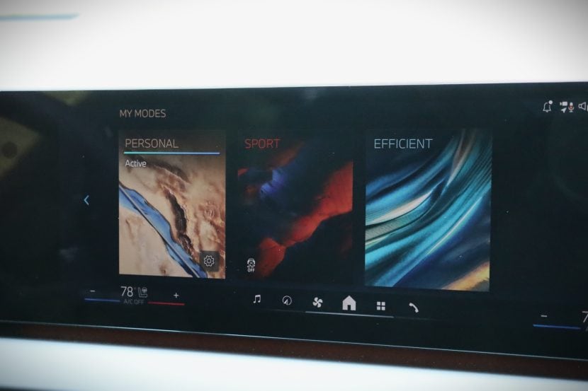 BMW X3 2025 MY MODES SCREEN BMW X3 2025 MY MODES SCREEN