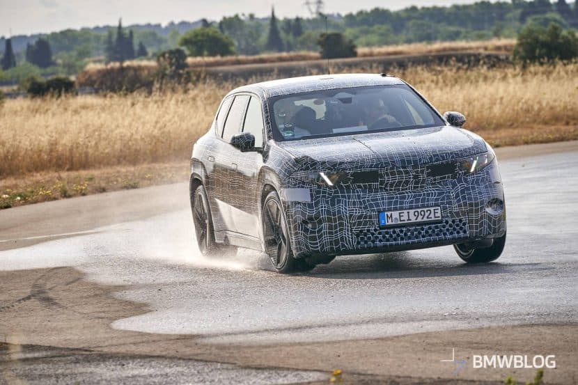 2026 BMW IX3 NA5 testing on the race track