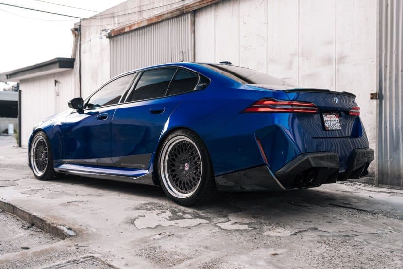 HRE 501 Brushed Dark Clear wheels on G90 BMW M5