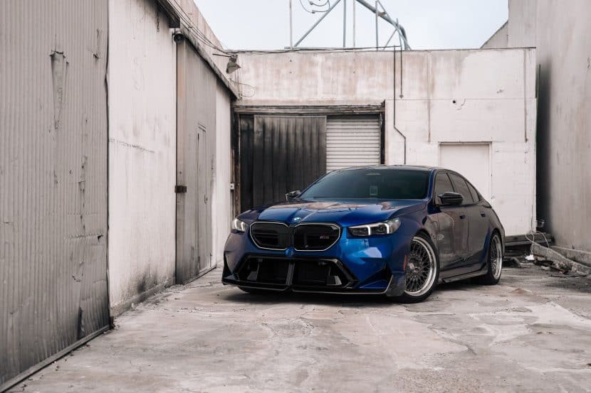 Marina Bay Blue BMW M5 on HRE Vintage 501 Wheels: Retro Meets Power
