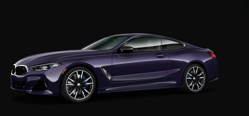 Techno Violet BMW M850i Coupe side view