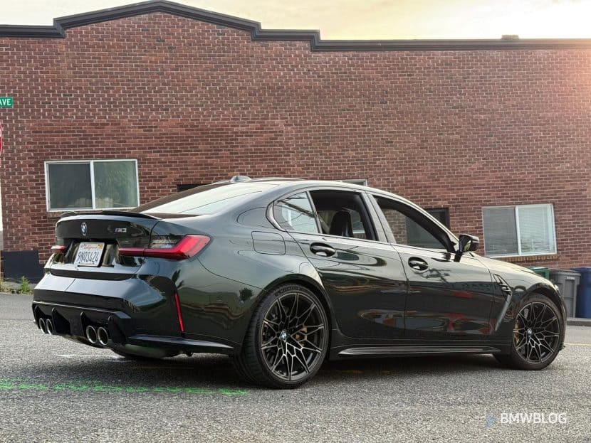 2025 BMW M3 G80 RWD MANUAL TRANSMISSION DARK EMERALD color