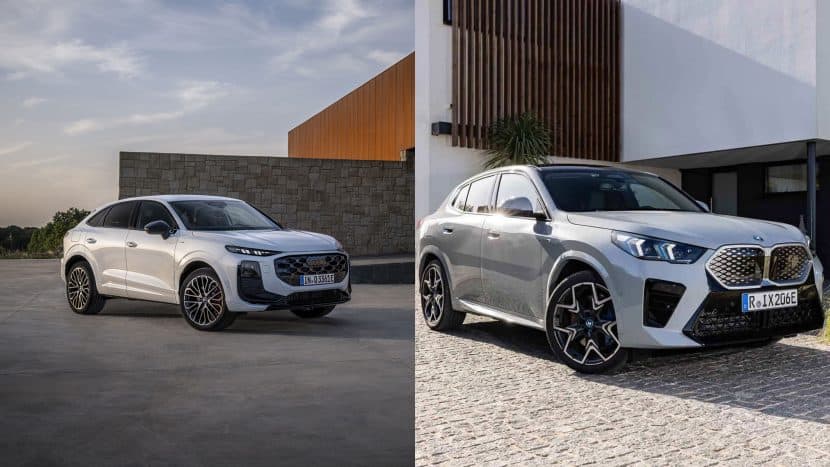 2025 BMW X2 VS AUDI Q3 THREE QUARTER VIEW