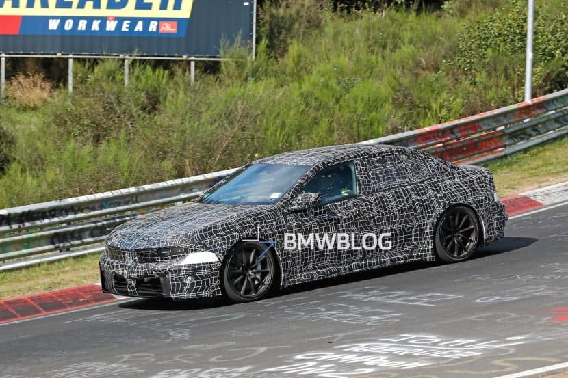 2027 BMW M3 ELECTRIC ZA0 TESTING NURBURGRING side view
