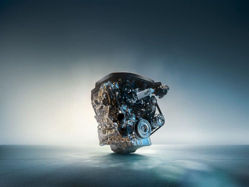 BMW B47 2.0-liter turbo diesel engine close-up, showing modern modular design