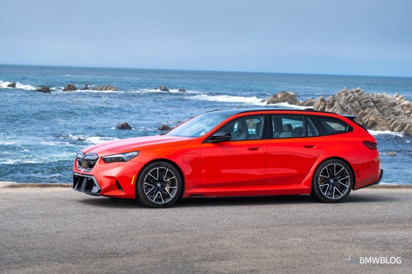 BMW M5 Touring Shines in Classic BMW Individual Bright Red
