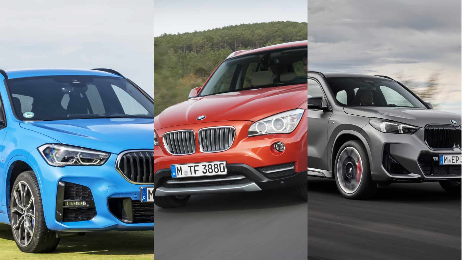 BMW X1 generations side-by-side