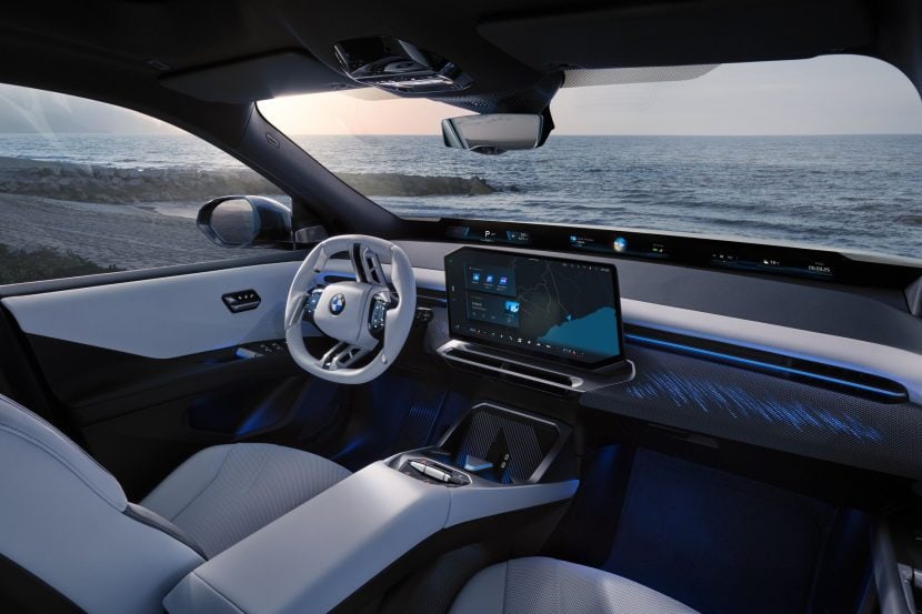 2026 BMW IX3 central screen and Panoramic Display