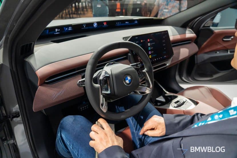 2026 BMW IX3 SPACE SILVER showing the Panoramic Display