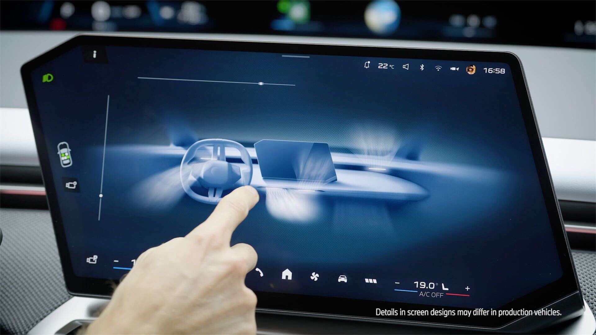 Changing the airflow direction in the new BMW iDrive X