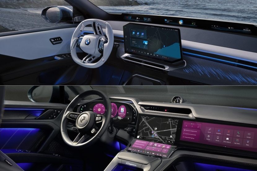 BMW iX3 vs. Porsche Cayenne EV: Interior Photo Comparison