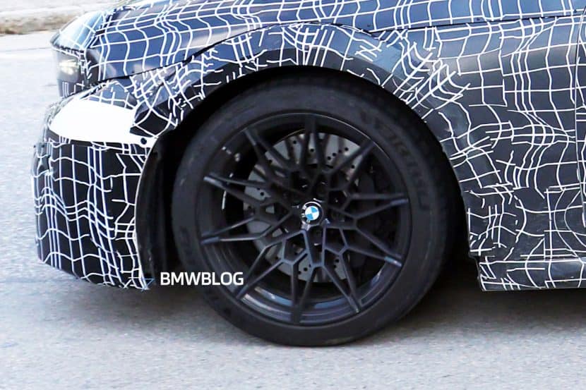 2028 BMW M3 G84 SPY PHOTOS showing the braking system