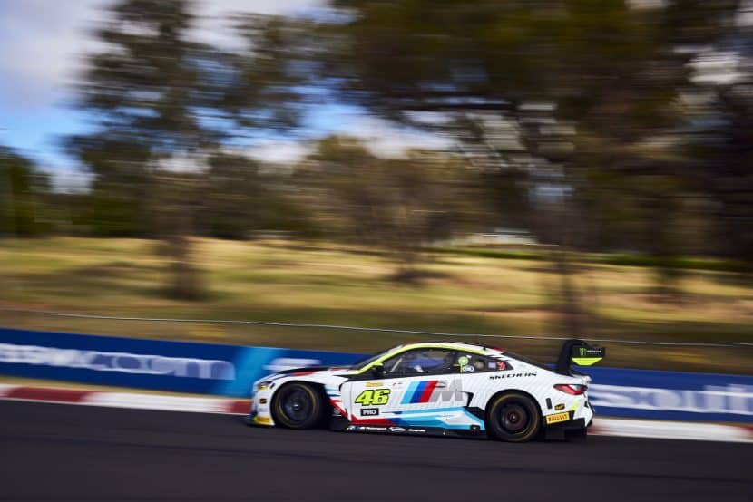 BMW M4 GT3 NO 46 VALENTINO ROSSI racing at 12H of Bathurst