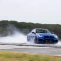 2026 BMW M2 CS on wet track at Michelin proving grounds