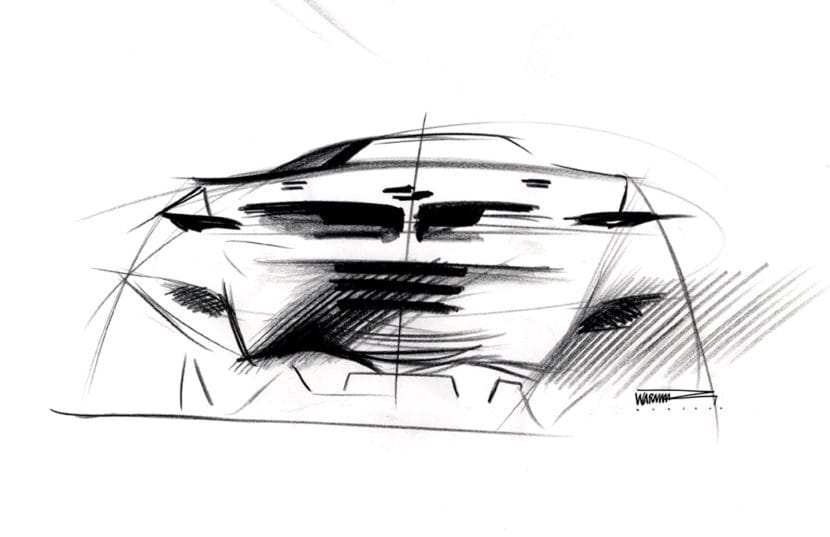 BMW UAX CONCEPT CAR design sketch front end