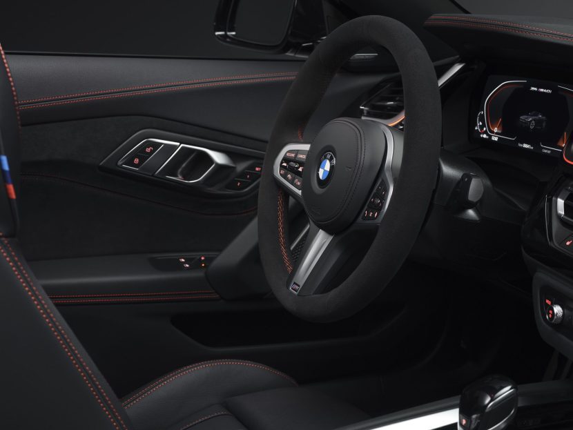 BMW Z4 Final Edition interior with Alcantara and red stitching