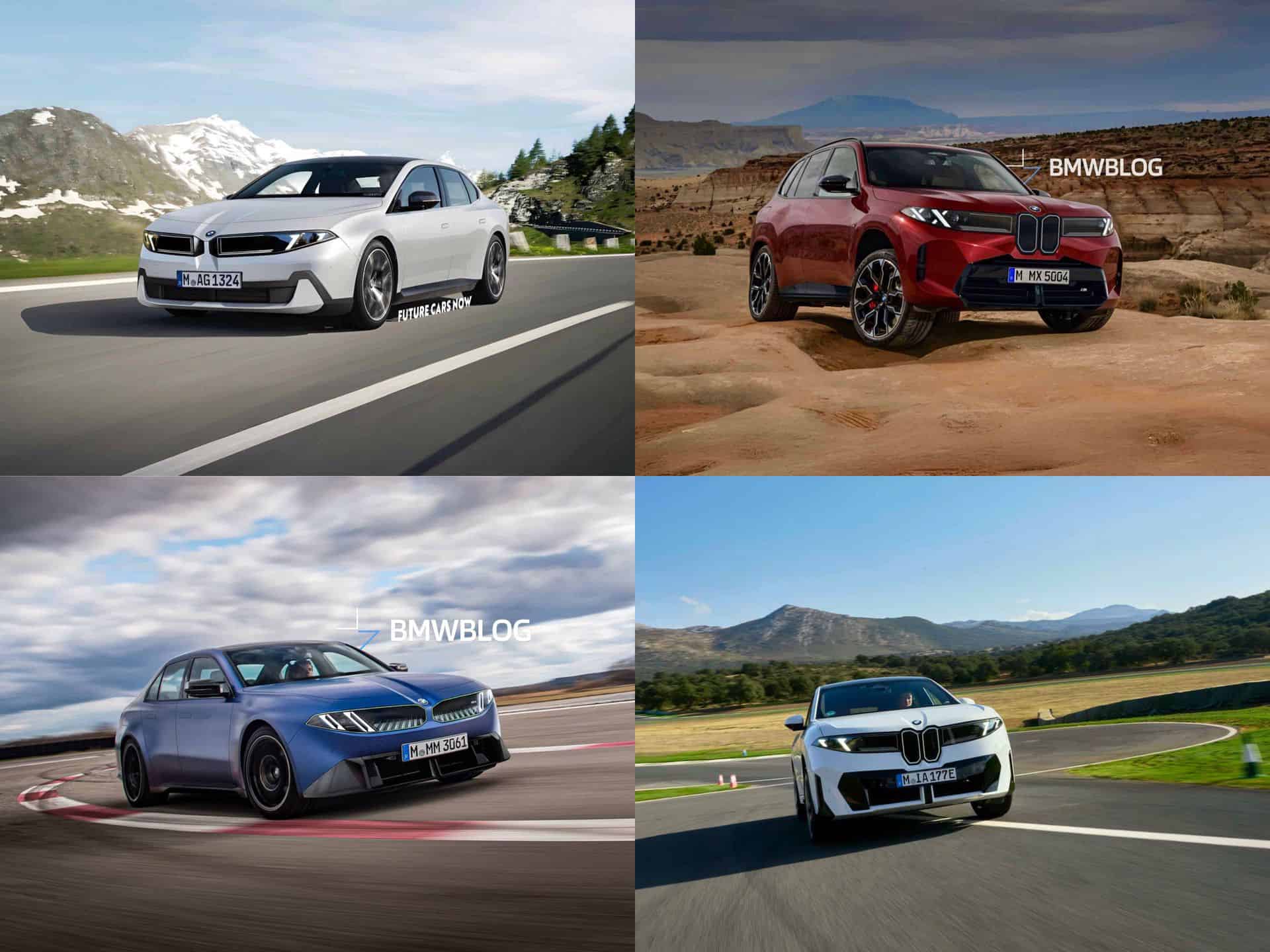 FUTURE BMW ELECTRIC CARS side by side