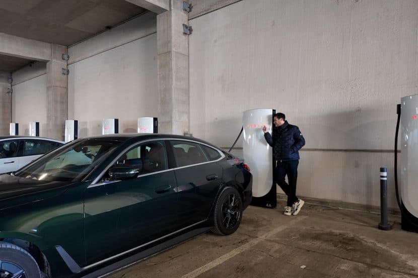 How to Charge Your BMW at a Tesla Supercharger – Video