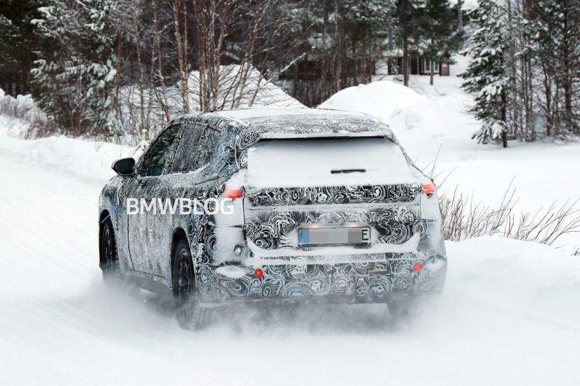 2028 BMW IX1 NB5 SPY PHOTOS 00 2028 BMW IX1 NB5 SPY PHOTOS in the snow