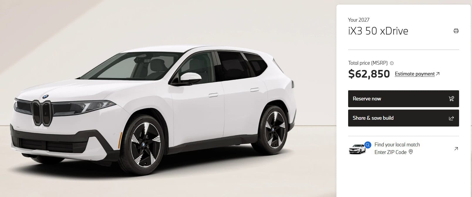 2027 BMW IX3 US CONFIGURATOR 1