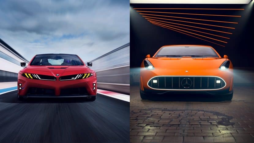 NEUE KLASSE M CONCEPT VS. AMG GT XX CONCEPT - FRONT NEUE KLASSE M CONCEPT VS. AMG GT XX CONCEPT - FRONT