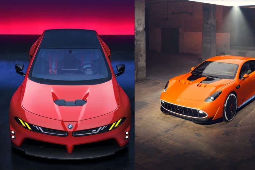 Photo Comparison: BMW M Neue Klasse vs AMG GT XX Photo Comparison: BMW M Neue Klasse vs AMG GT XX