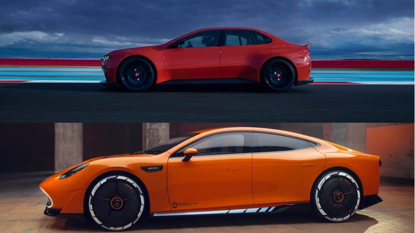 NEUE KLASSE M CONCEPT VS. AMG GT XX CONCEPT - SIDE NEUE KLASSE M CONCEPT VS. AMG GT XX CONCEPT - SIDE