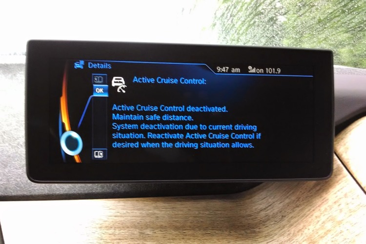 BMW i3 Overactive-Active Cruise Control