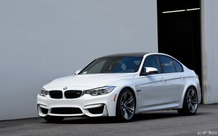 Alpine White BMW F80 M3 Gets Low And Wide