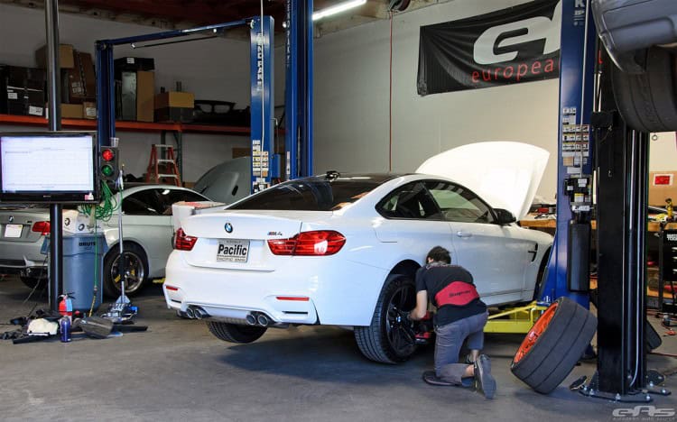 Alpine White BMW F82 M4 In For Some Mods At EAS