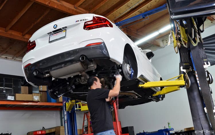 Alpine White M235i Gets Lowered At European Auto Source Alpine White M235i Gets Lowered At European Auto Source