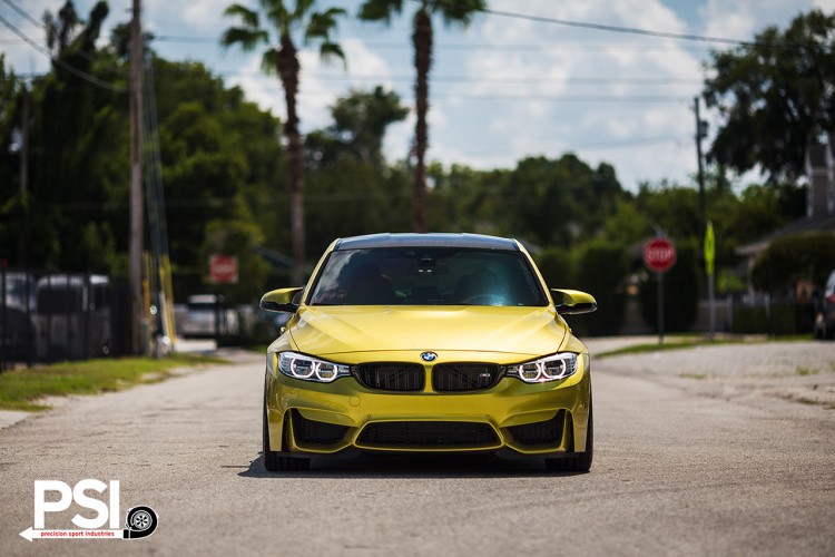 Austin Yellow BMW F82 M4 By Precision Sport Industries 16