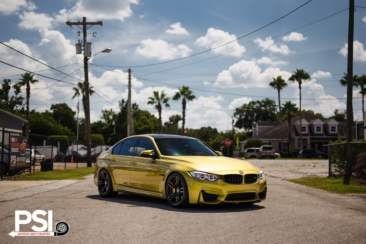Austin Yellow BMW F82 M4 By Precision Sport Industries 17