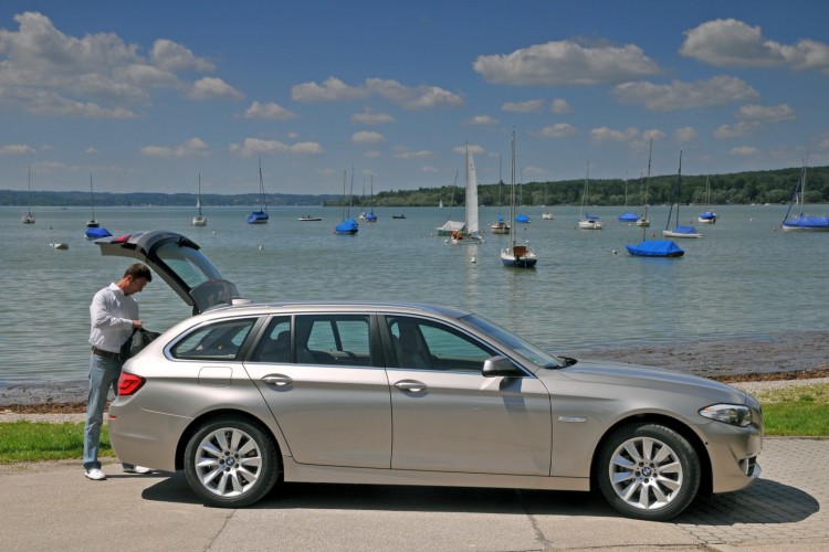 From Fall 2011: “Hands-free tailgate opening” for BMW 5 Series Sedan and Touring