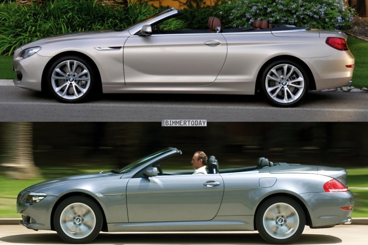 Photo Comparison: New BMW 6 Series and its predecessor E64