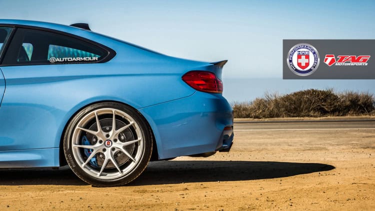 BMW M4 with HRE P101 in Brushed Ice by TAG Motorsports