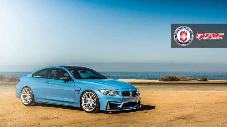 BMW M4 with HRE P101 in Brushed Ice by TAG Motorsports